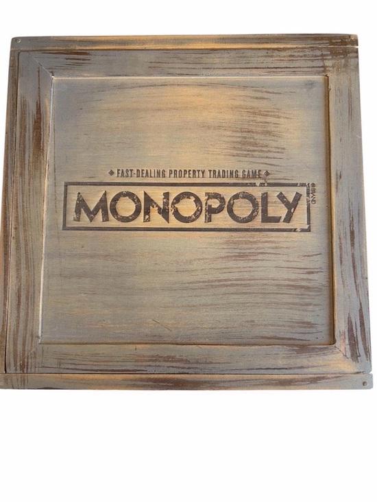 Other - 🔥 Monopoly Wooden Board Game Rustic Style Hasbro Complete 2-6 Players🔥